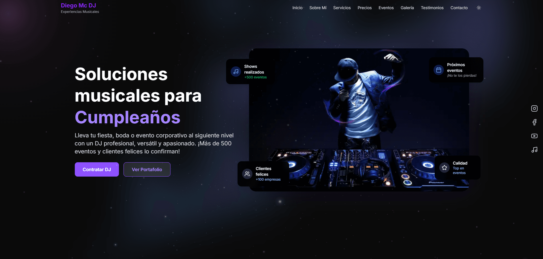 DJ Portfolio Website